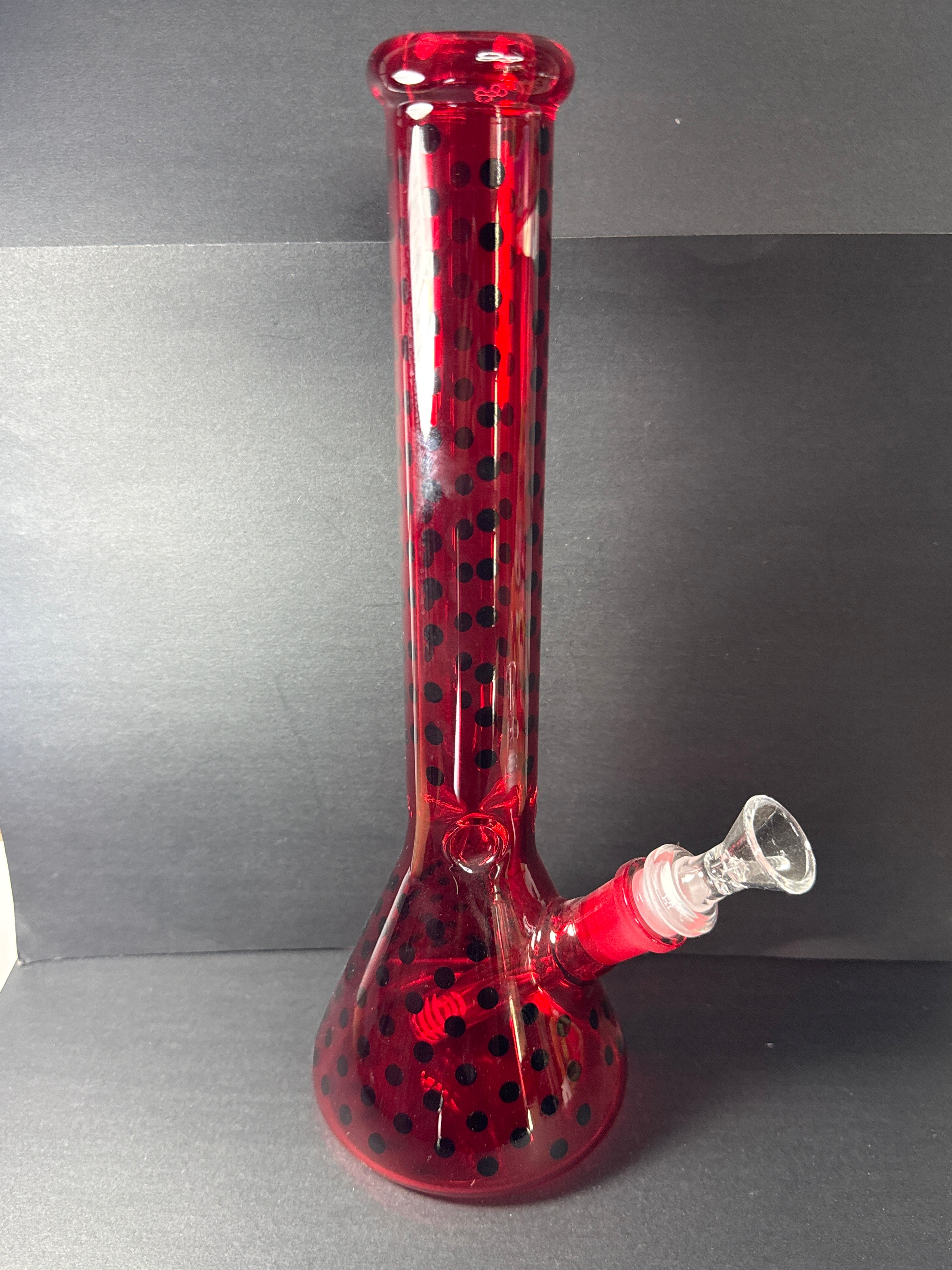 Bong Vidrio Rojo Raro 30 Cm