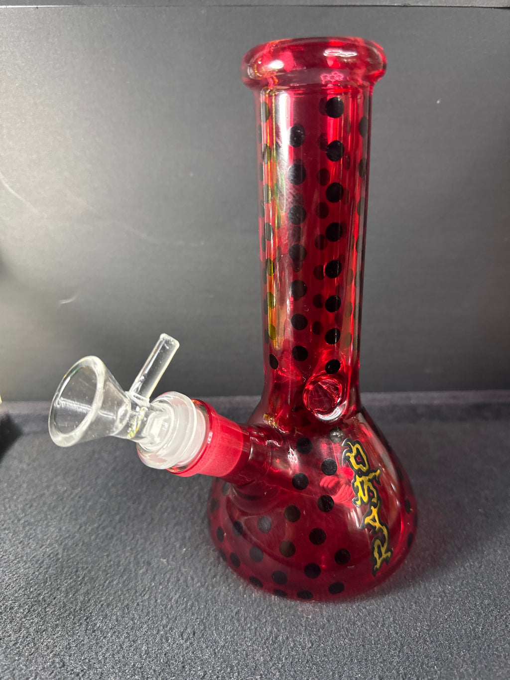 Bong Vidrio Rojo Raro 20 Cm