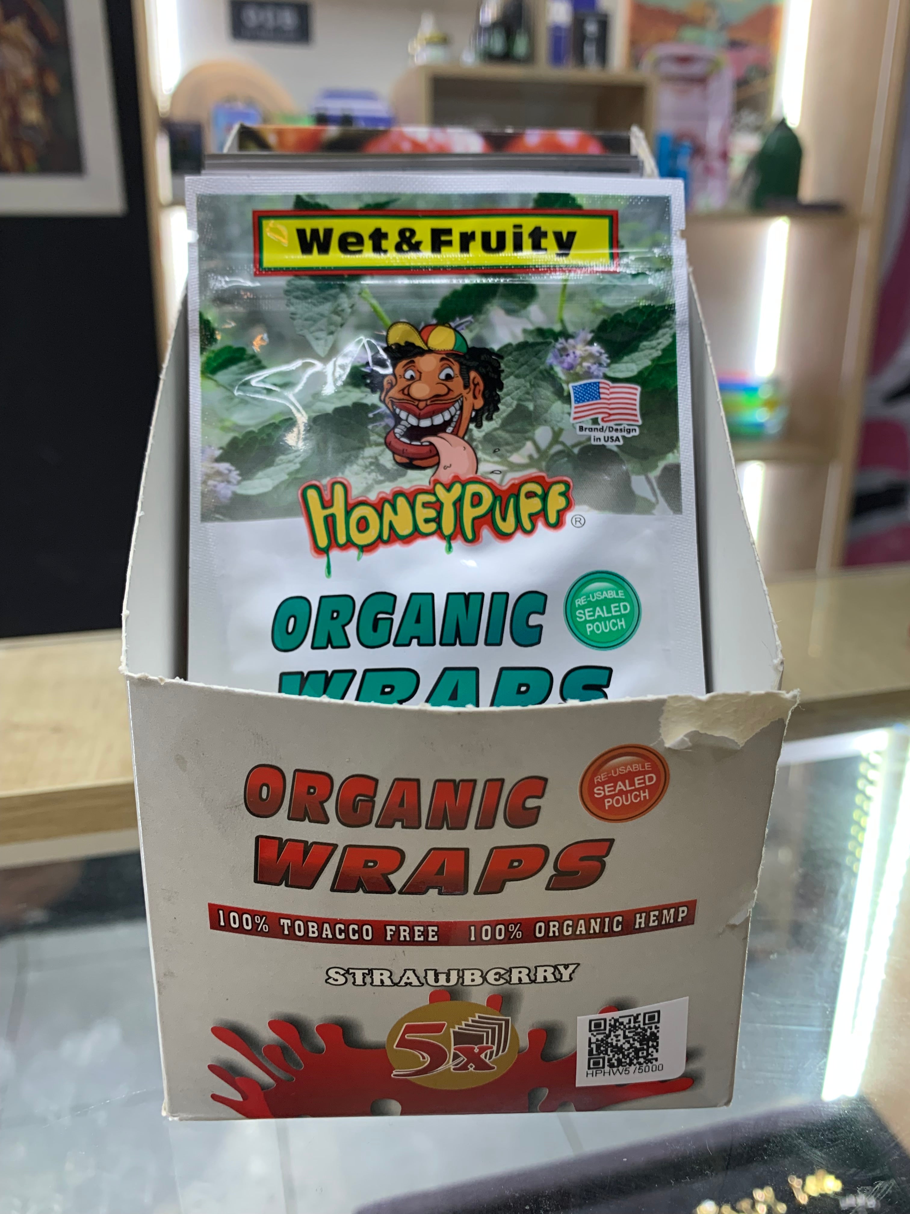 Honey Puff Hemp Wrap X5
