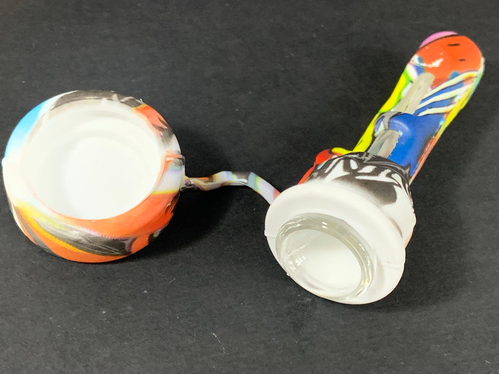 Pipa Silicona Con Tapa P