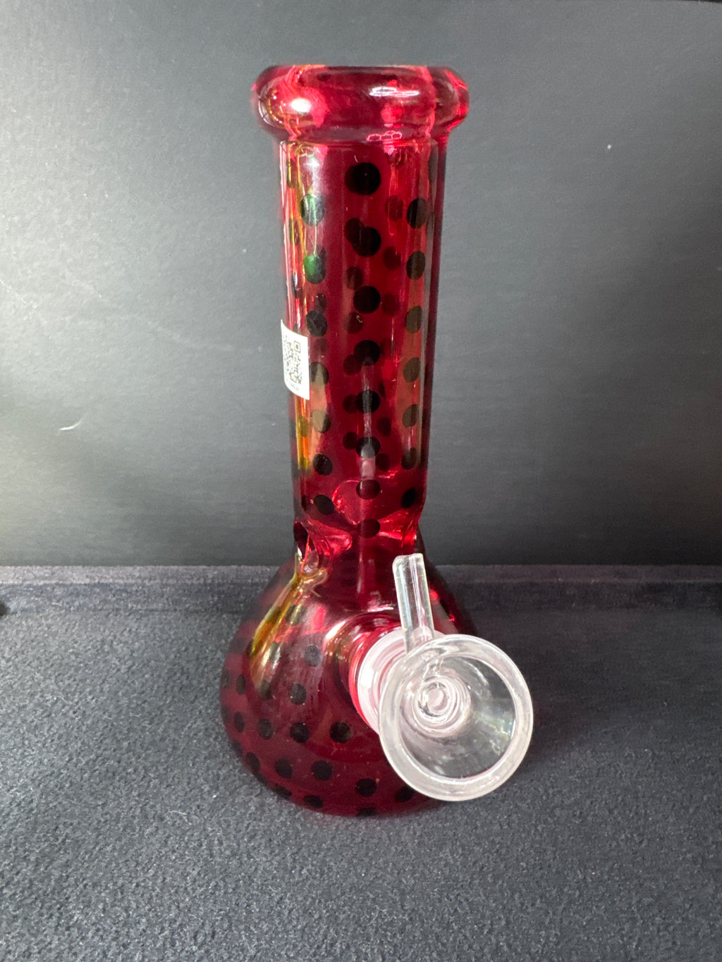 Bong Vidrio Rojo Raro 20 Cm