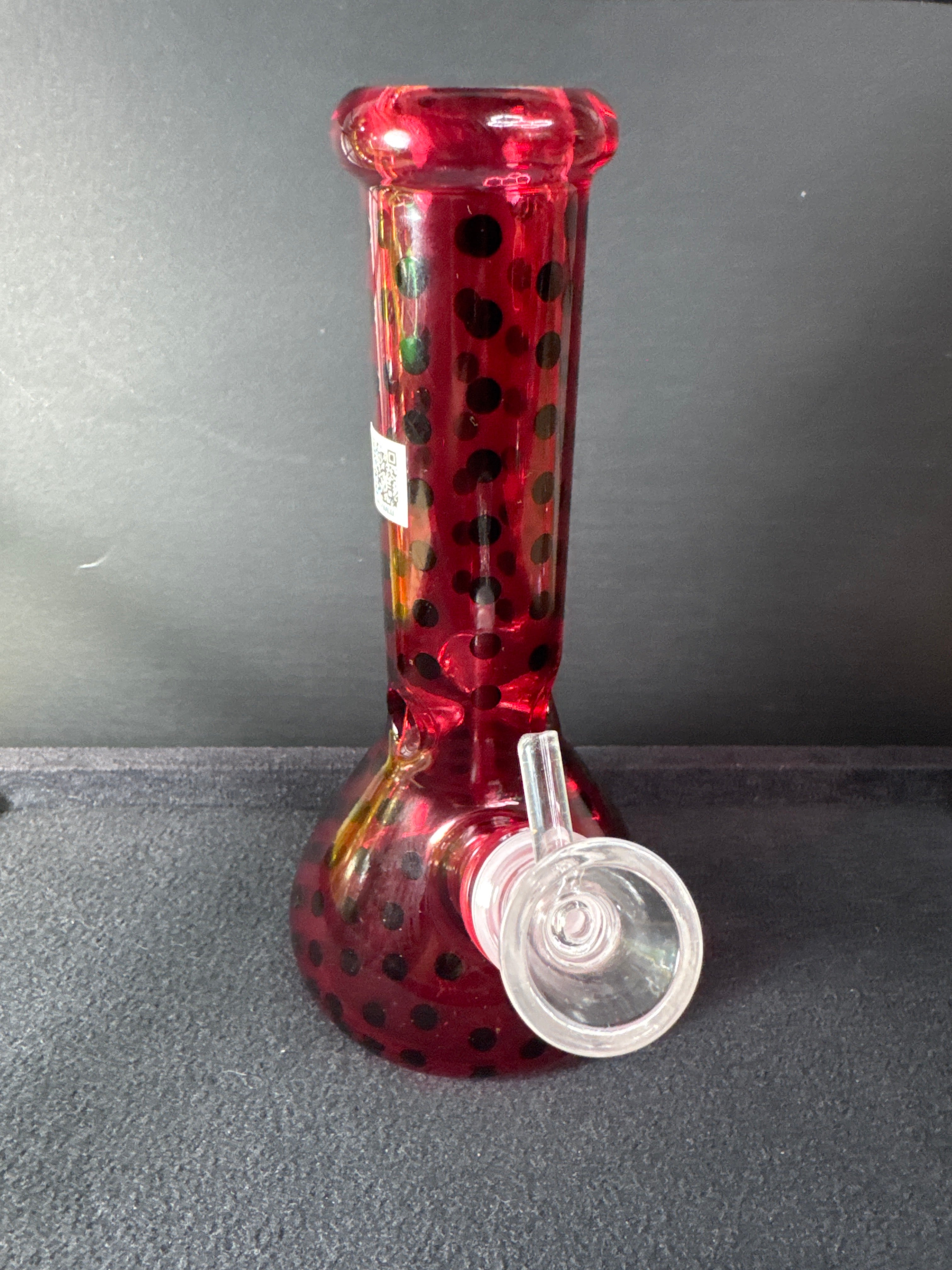 Bong Vidrio Rojo Raro 20 Cm