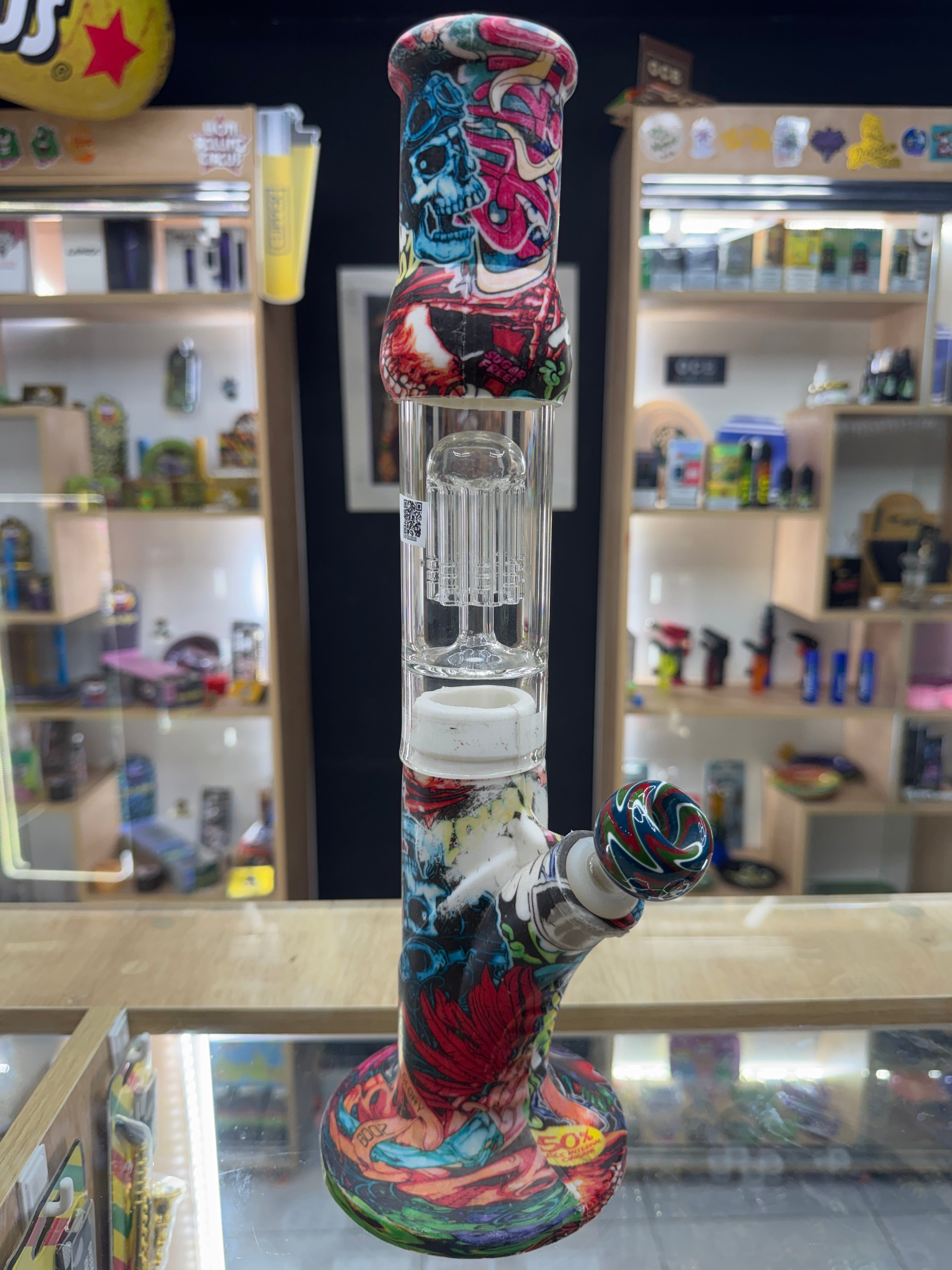 Bong Vidrio Siliconado Precolador