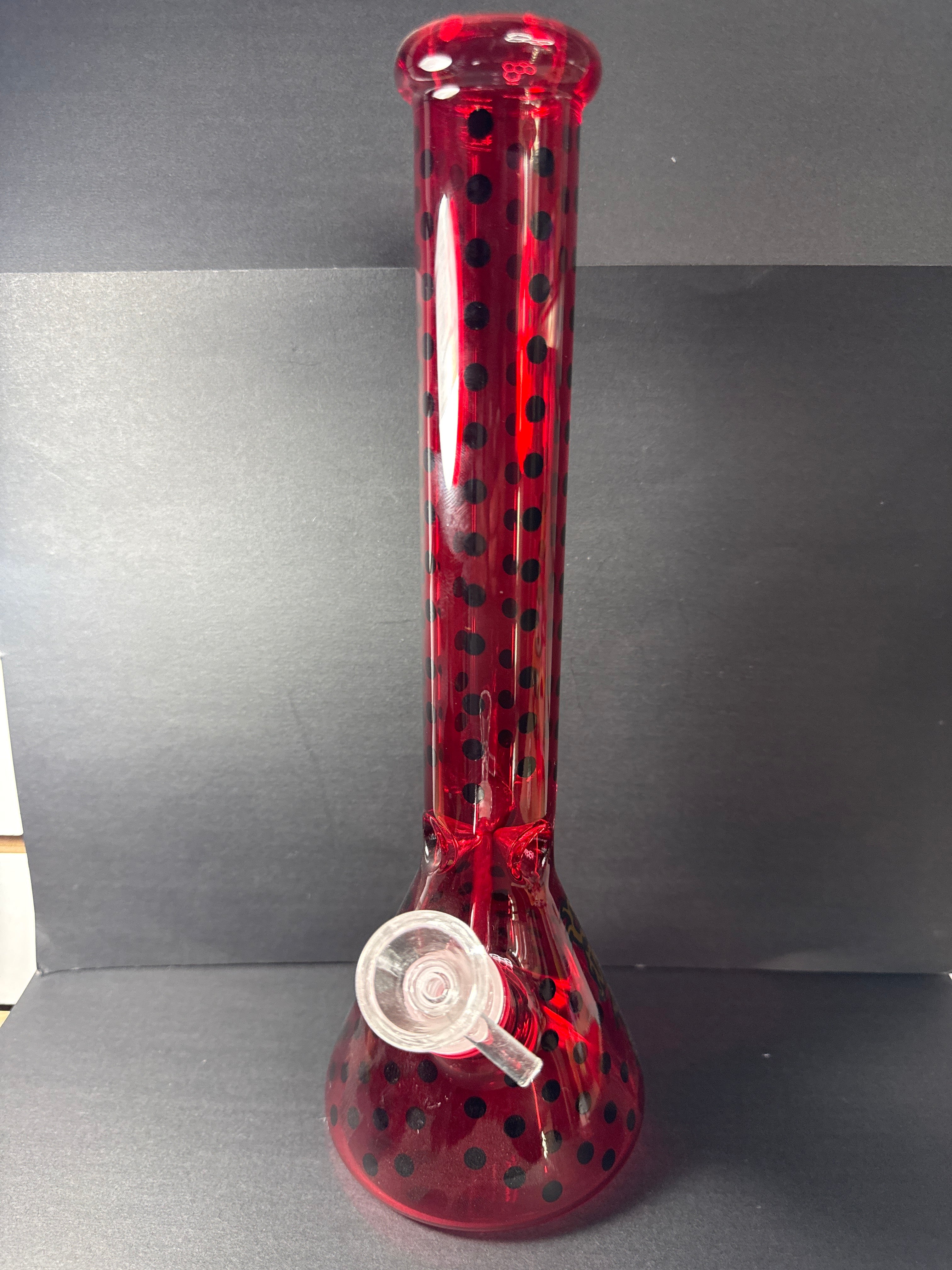 Bong Vidrio Rojo Raro 30 Cm