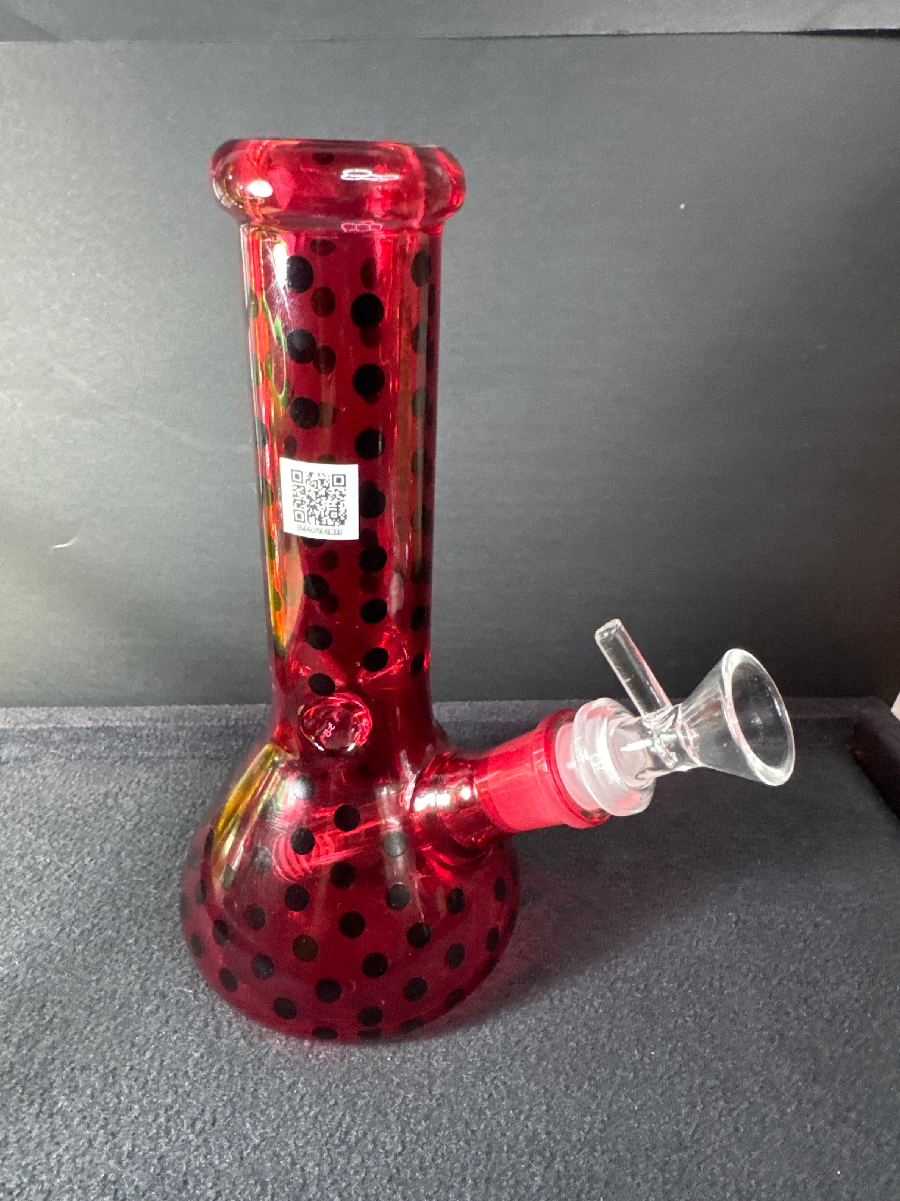 Bong Vidrio Rojo Raro 20 Cm